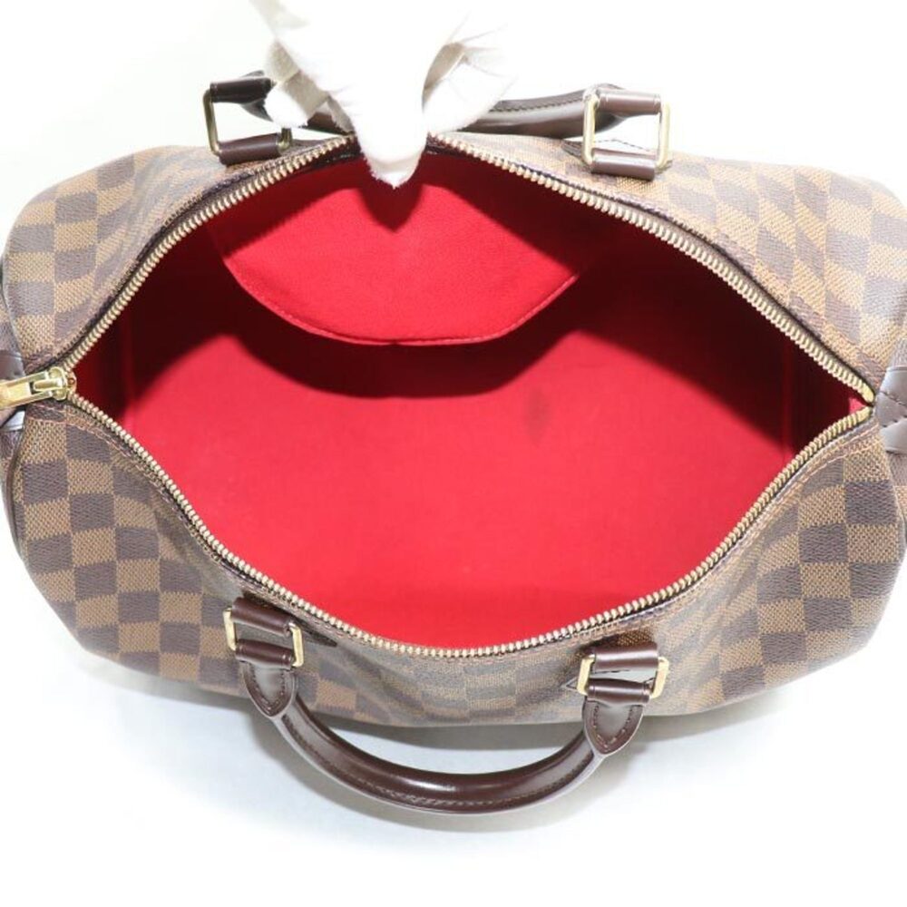LOUIS VUITTON Authentic Brown Damier Speedy 35 Boston Bag - Picture 4 of 10